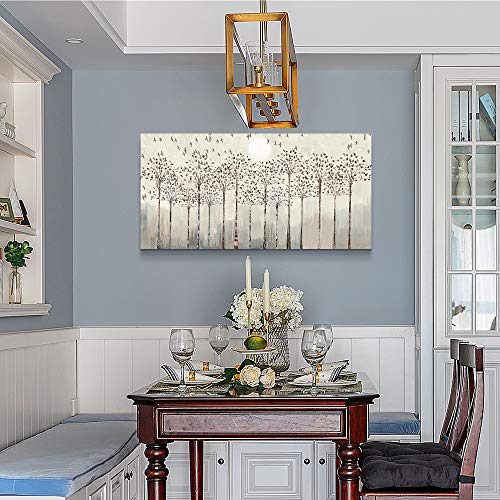 Canvas Wall Art For Living Room Trees And Birds Abstract Paintings Kitchen Wall Decor Office Canvas Prints Artworks Pictures Wall Decorations For Bedroom,Large Size Fashion Modern Home Decoration #TOP3