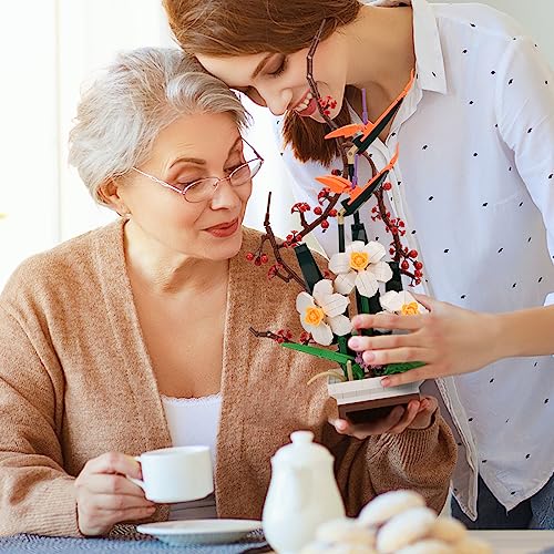 Sathibi Flowers Building Set For Adults, Artificial Bouquets Plant For Botanical Collection, Home Office Decor Display, Creative Toy Gift For Adults Kids (830 Pcs) #TOP6