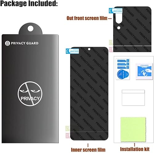 Miniatura 7 de Protector de pantalla de privacidad para Samsung Galaxy Z Flip 4 5G, pantalla interior de película suave antiespías, pantalla interior y salida de