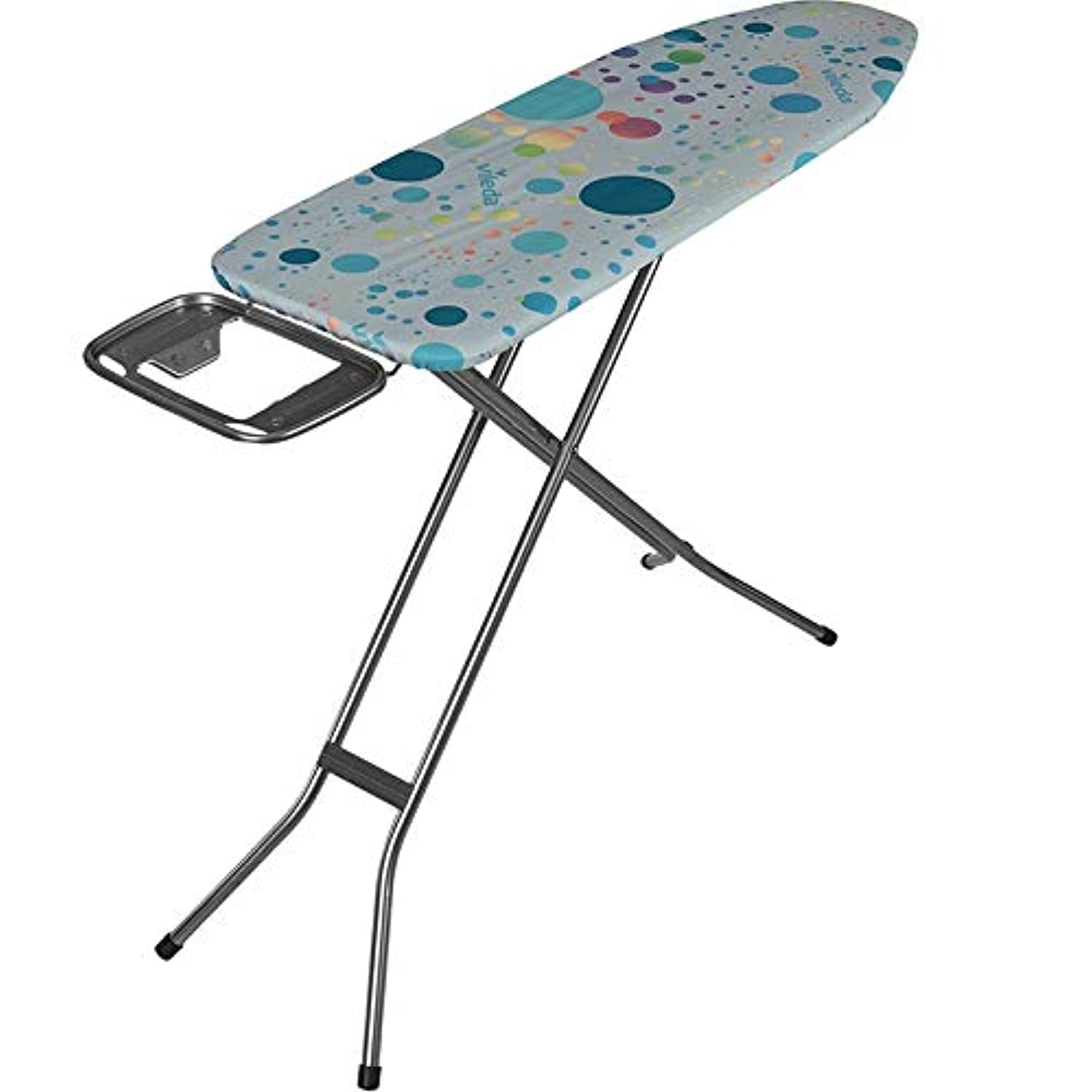 Vileda Ironing Board Star - Smooth and comfortable ironing,Two Layers, Non-Slip Feet- Blue ( 120 x 38 x 90 cm)