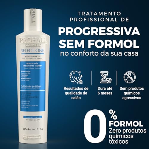 Prohall Select One Progressiva 300Ml Original - Progressiva Sem Formol Prohall Select One Progressiva 300Ml Original - Progressiva Sem Formol - Imagem 2