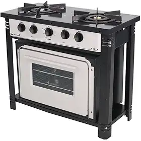Fogão Industrial com Forno 2 Bocas Duplas Bravo Br2bf Cinza - Venâncio