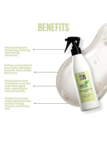 Miniatura 3 de RECAMIER PROFESSIONAL SALON IN Spray protector térmico vegano de queratina y colágeno para el cabello, 10.14 onzas líquidas