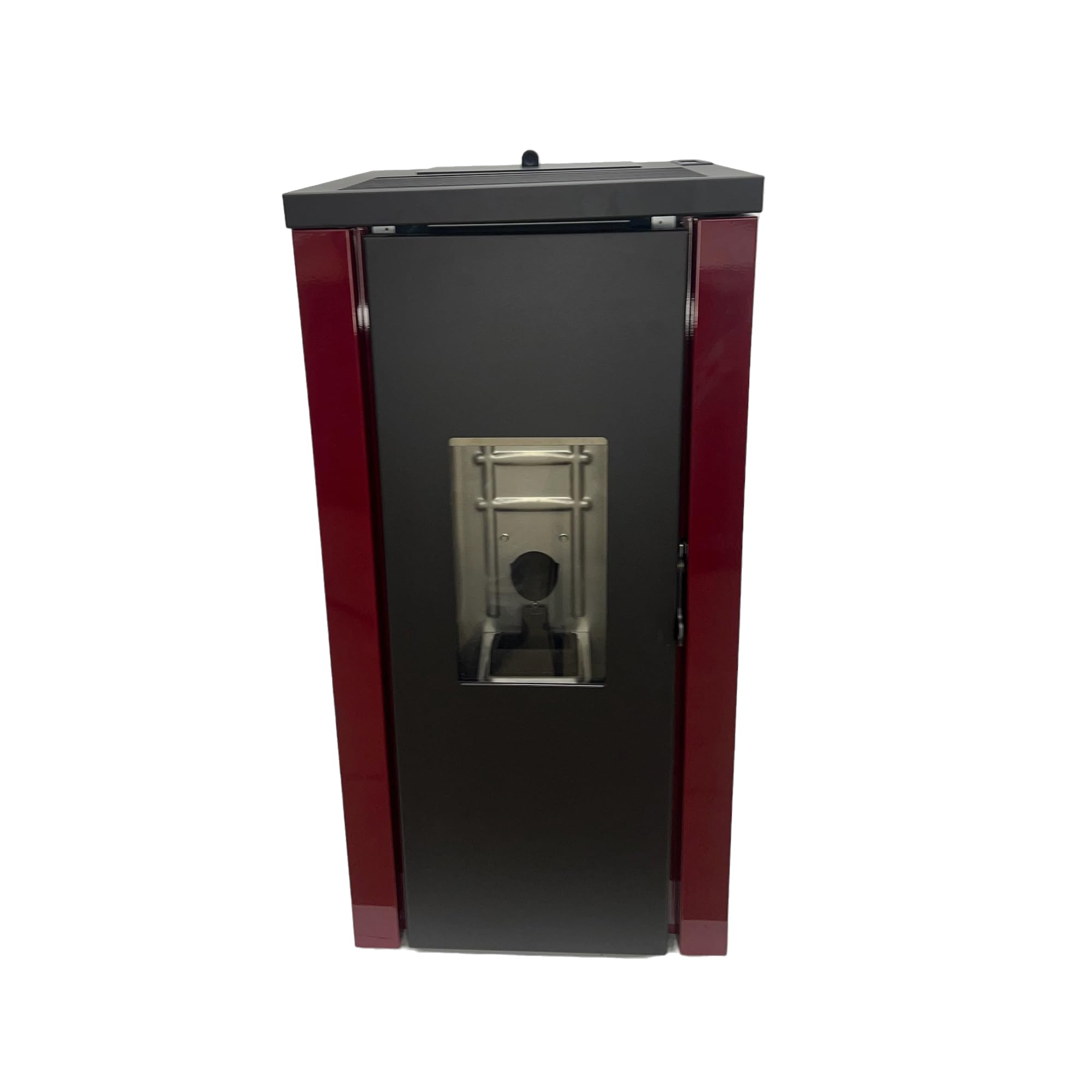 EIDER BIOMASA – Estufa de Pellets Pegaso 8 – 7,77 kW – Calienta hasta 150 m³ – Tolva 15 kg – Bajo Consumo 0,56–1,56 kg/h – Compacta 91x46x46 cm – Cristal Limpio – Clase A+ – Silenciosa
