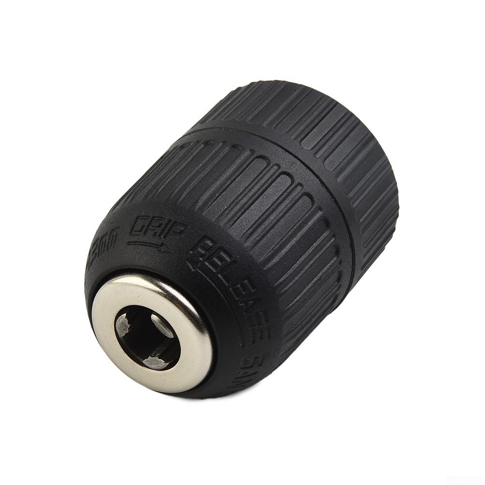 2-13mm Keyless Drill Chuck with 1/2-20UNF Mount Thread for Power Drill and Cordless Hammer Drills, Black