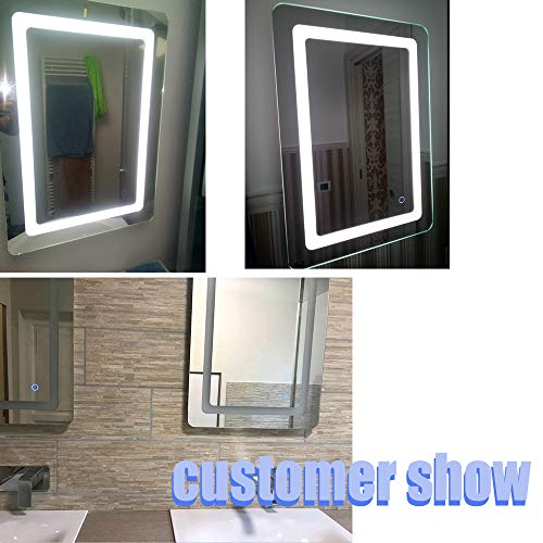 Turefans LED mirror，Bathroom Mirror, 9W+cool white +IP67 waterproof, 50 * 70cm
