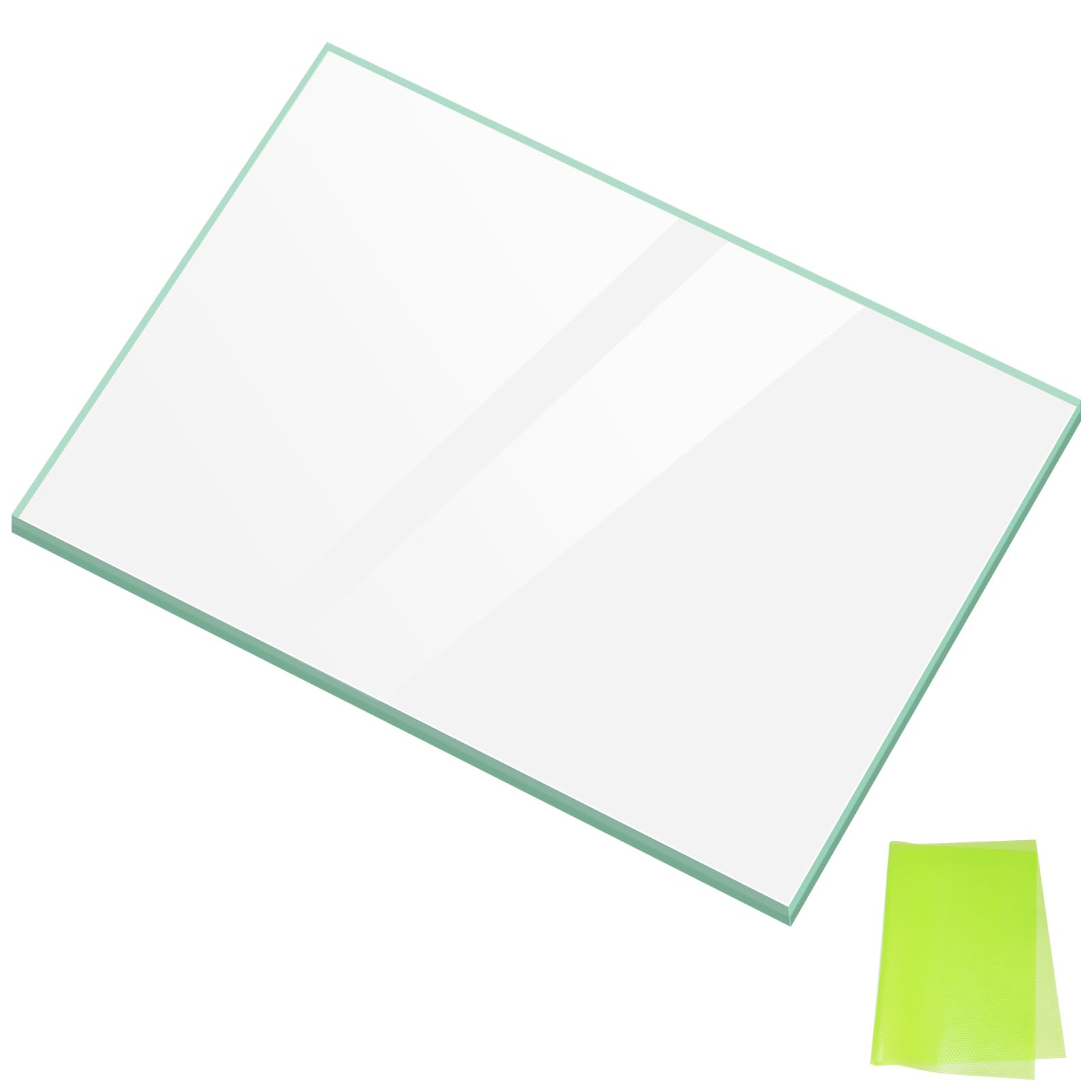 UPGRADED 240350609 Refrigerator Crisper Pan Glass Insert Compatible with Frigidaire Kenmore Glass Shelf Replacement Crisper Drawer Cover Parts AP2115929 LFHT2131QE1 FFHT2131QS6 Fridge Glass Shelf