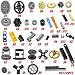 Habow 270pcs Technic-Parts Gears-Axle-Pin-Connector Compatible with Lego-Technic, Wheels Link Chain Gear Rack Steering Wheel Technic Bush Hook Tow Ball String Reel Differential. MOC Building-Blocks.