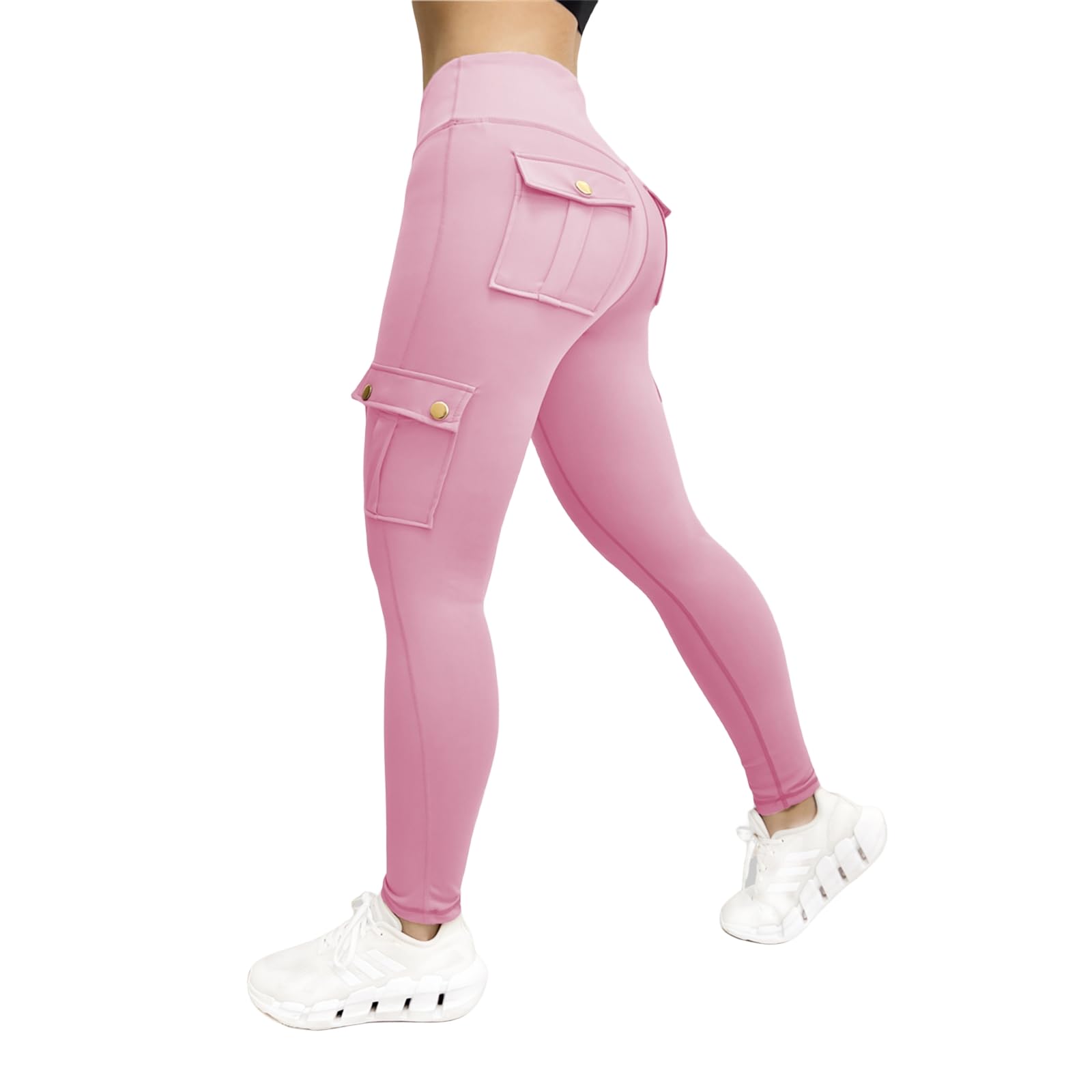 Butt Lifting Leggings for Women Workout Cargo Pants Tummy Control Pant High Waist Yoga Pant Running Trousers
