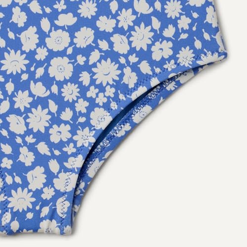 Image of Amazon Essentials Girls and Toddlers' Asymmetric Frill One-Piece Swimsuit