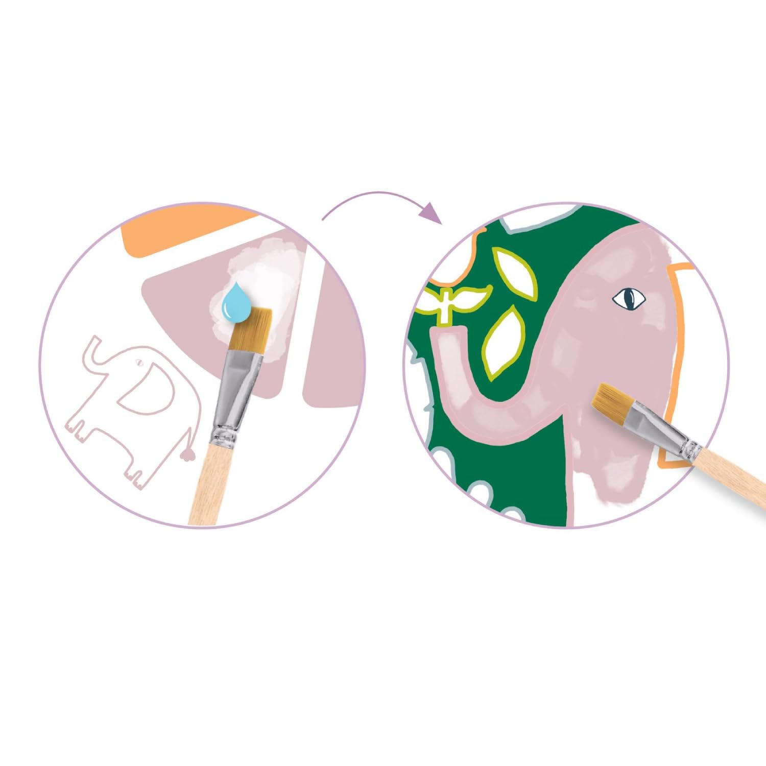 Mon ours polaire en peinture pour les tout-petits - Un jour un jeu