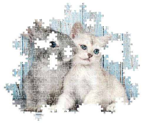 Puzzle 500 pièces + poster : Chat et Lapin Clementoni Puzzles - vue 6