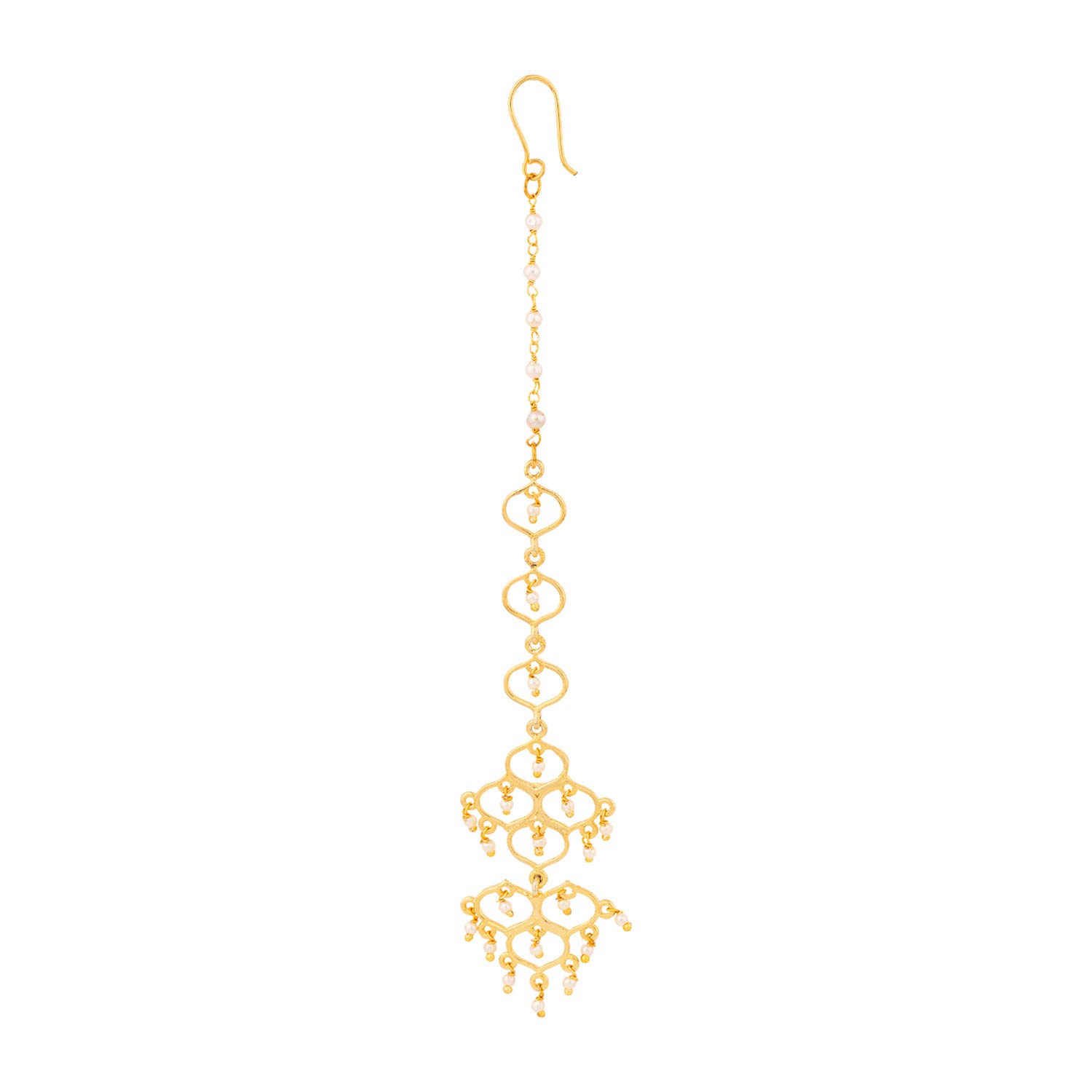 Voylla Jaali Pearl Gold Plated Maang Tika (B083GTYYBF) Amazon Price History, Amazon Price Tracker