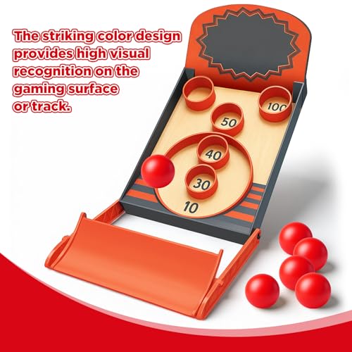 Image of Jenaai 6 Pack Arcade Ball Roll and Score Replacement Balls 2.48 Inch for Family Recreation Rooms, Ladder Toss, Outdoor Yard Replacement Balls for Arcade Ball Toss, Home Recreation Game