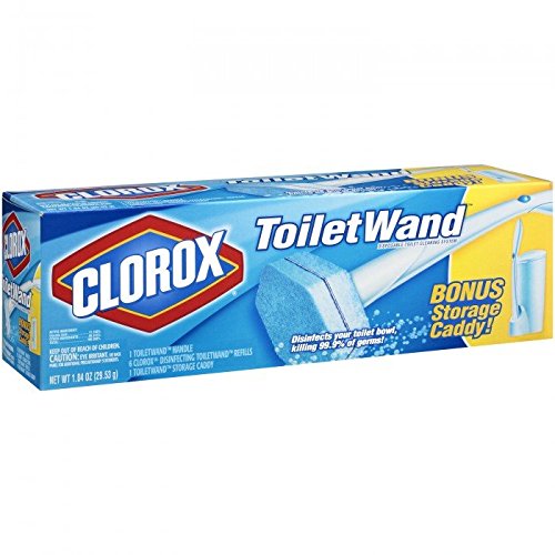 Clorox Toiletwand Disposable Toilet Cleaning Starter Kit W/Caddy + 3Ct Bonus Refill 2-Pack