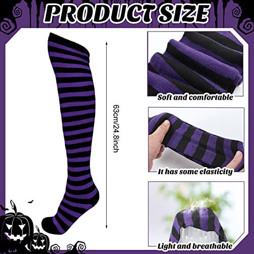 Hotop HOTOP-WIGS-NGJI8 Women Halloween Party Cosplay Costume Witch Accessories Set,32 Inch 80 Cm Purple Wigs Long Curly Wavy Hair Wig Caps thumb #2