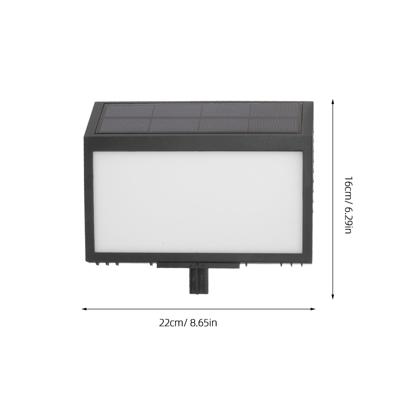 SUPVOX Lampada Solare per Esterno Numero Civico LED ad Alta Luminosità, Targa in Plastica Nera per Illuminazione Casa e Giardino