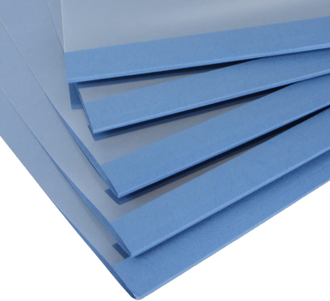 Rayson Couvertures de reliure thermique 1/4" Bleu Format lettre pouvant contenir 55 feuilles 1/4" 25 pcak bleu
