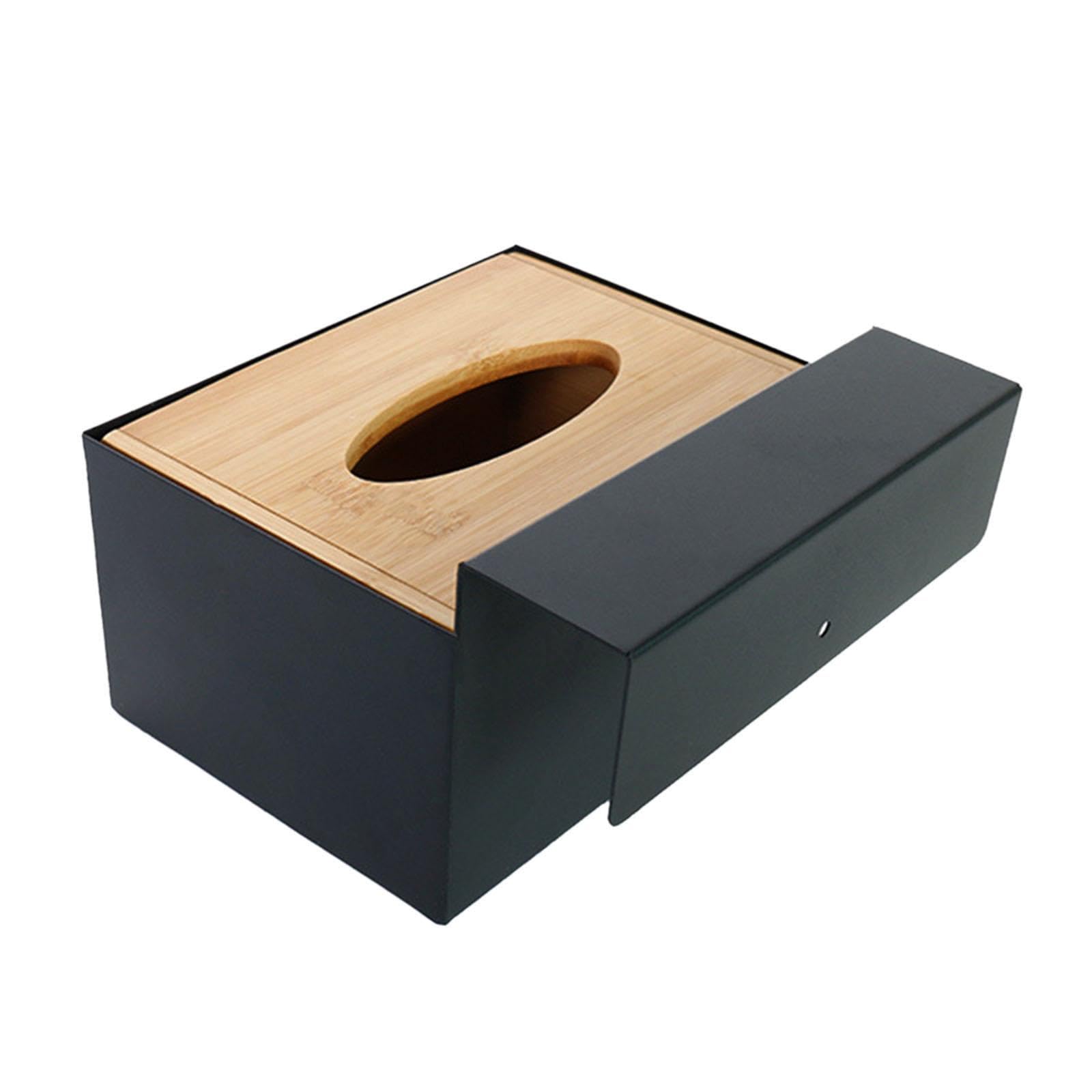 YWJLQH Glove Dispenser Glove Holder Versatile Kitchen Utensils Gloves Box Disposable Glove Storage Box, Wood