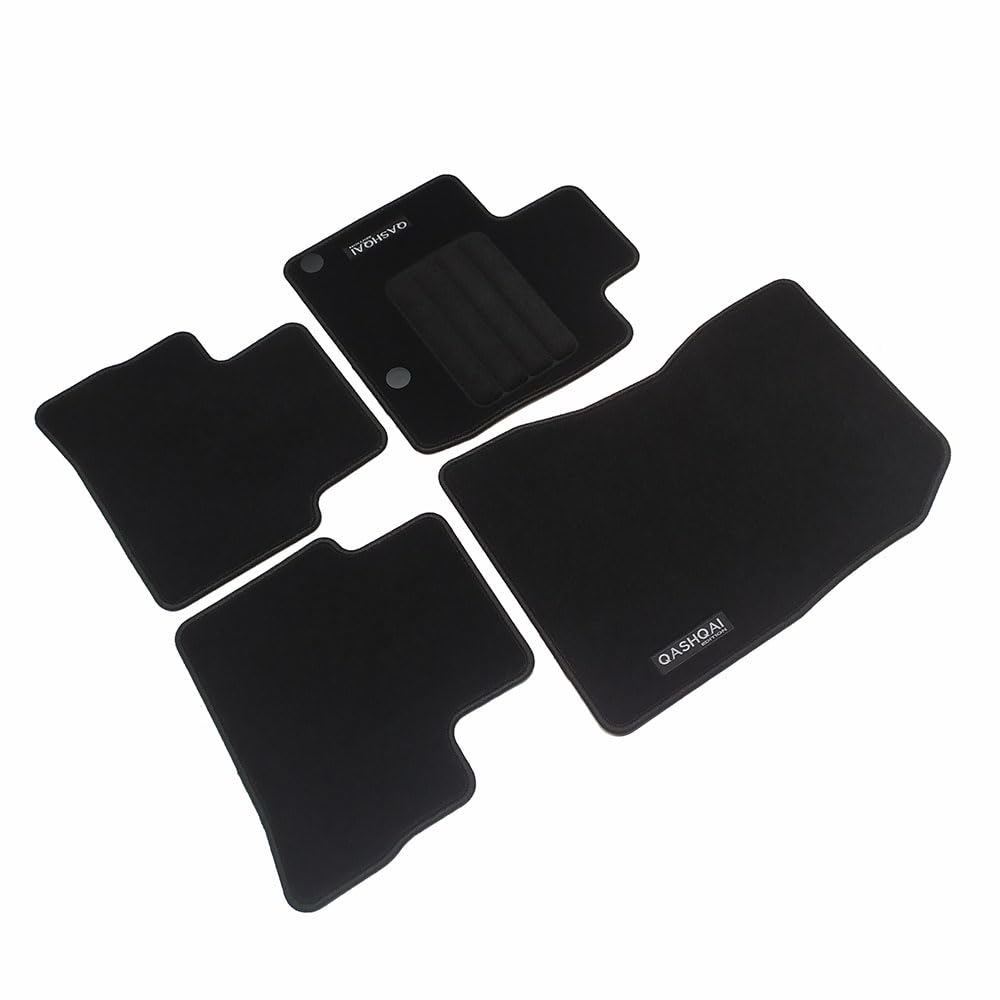 Car Lux AR07053 - Alfombras Alfombrillas en moqueta Velour con Logo a Medida para Qashqai III Desde 2021