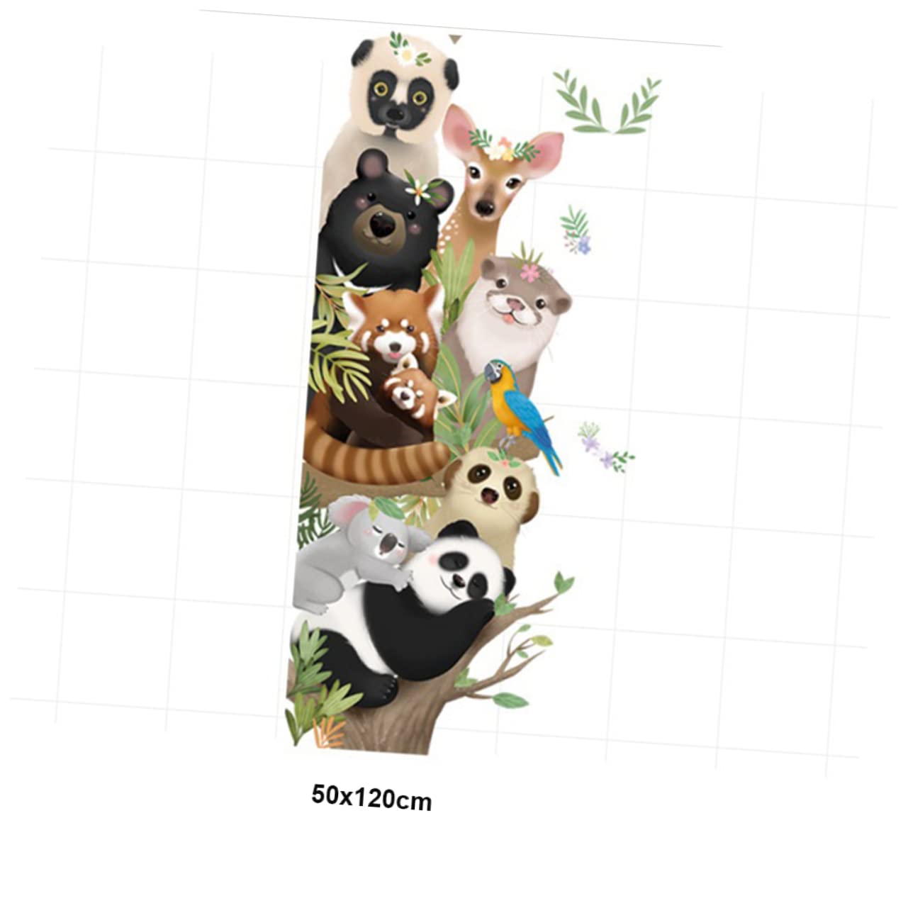 Uonlytech 3pezzi Sticker Murale Animali Creativi Adesivi Rimovibili Per Decorazione Camera e Salotto Facile Da Applicare Adatto Superfici Lisce Resistente