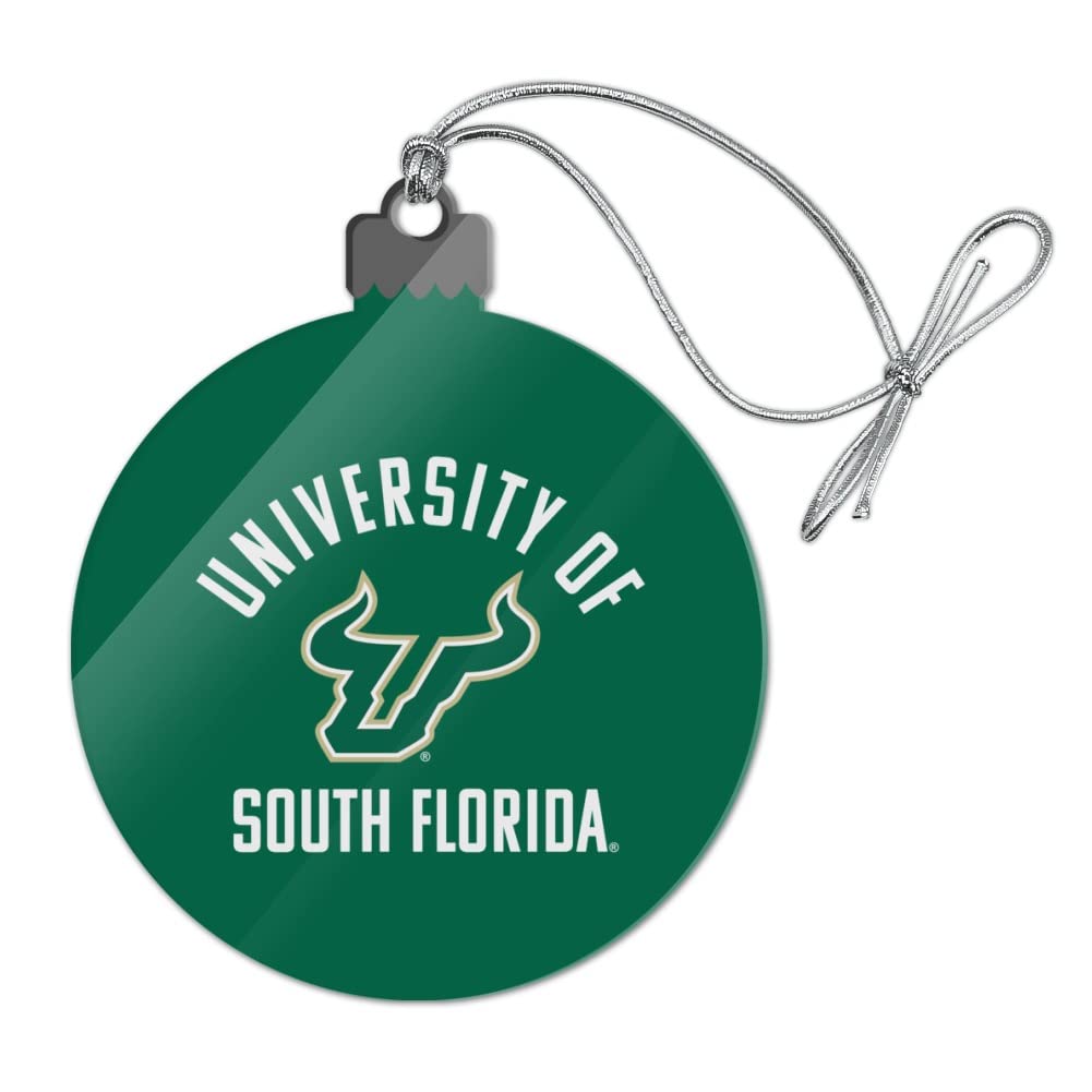 GRAPHICS & MORE University of South Florida Bulls Logo Acrylic Christmas Tree Holiday Ornament