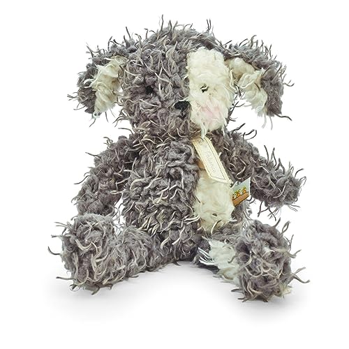 Bunnies by The Bay Shaggy Fetch Pup Plush Toy, Grey/Cream