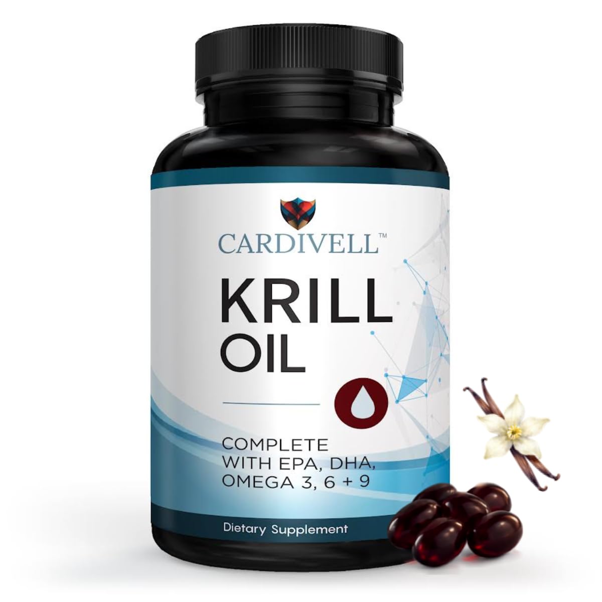 Krill Oil 500 mg Softgels, Burp Free Omega 3 with Astaxanthin