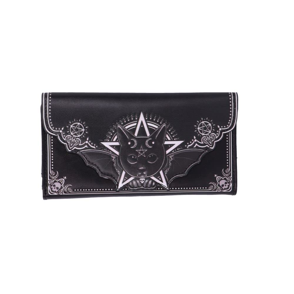 Nemesis Now Malpuss Embossed Purse Black 18.5cm