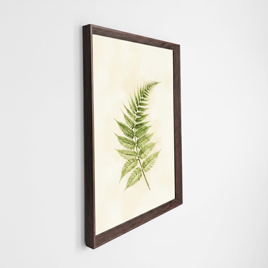 A3 Picture Frame, Walnut Color MDF Wood Photo Frame with Plexiglass Front, Wall Display