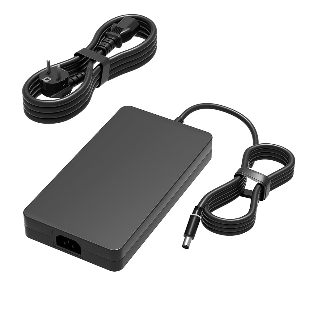 240W Caricatore Compatibile Con Dell Alienware M15 M17 x15 x16 x17 X51 17 15 13 M18x M17x M14X M11x Area-51m Alpha R1 R2 R3 R4 R5 R6 R7 Gaming Laptop (compatibile con 180W 150W 130W)