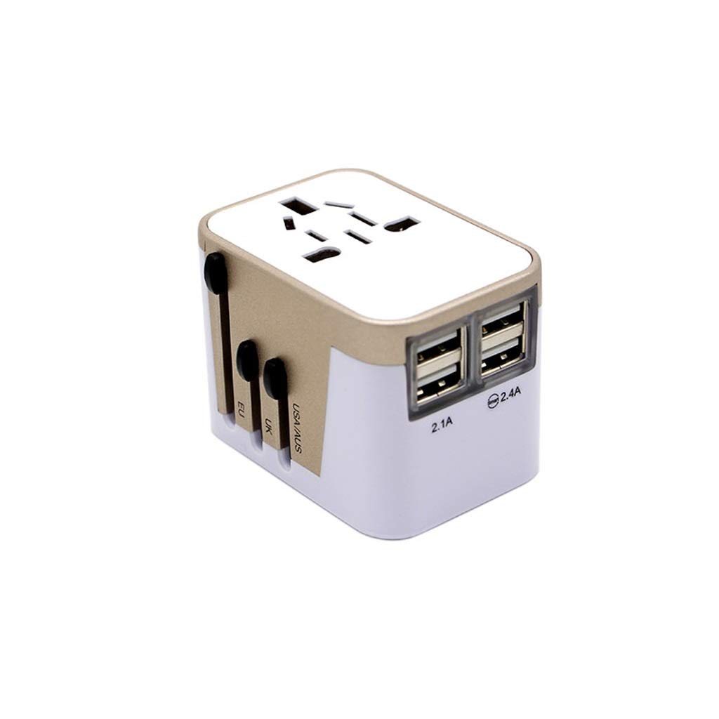 Adattatore a Spina Universale di Viaggio in Tutto Il Mondo, Adattatore di Alimentazione Internazionale, convertitore con Spina con USB Adattatore di Viaggio Portatili