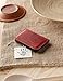 Leather Business Wallet/Card Holder, Fragola Red, Handmade Vintage Style Cardholder Minimalist Slim Crazy Horse Style Italian Leather Unique Perfect Small Gift for Men and Women, Crazy Horse Craft