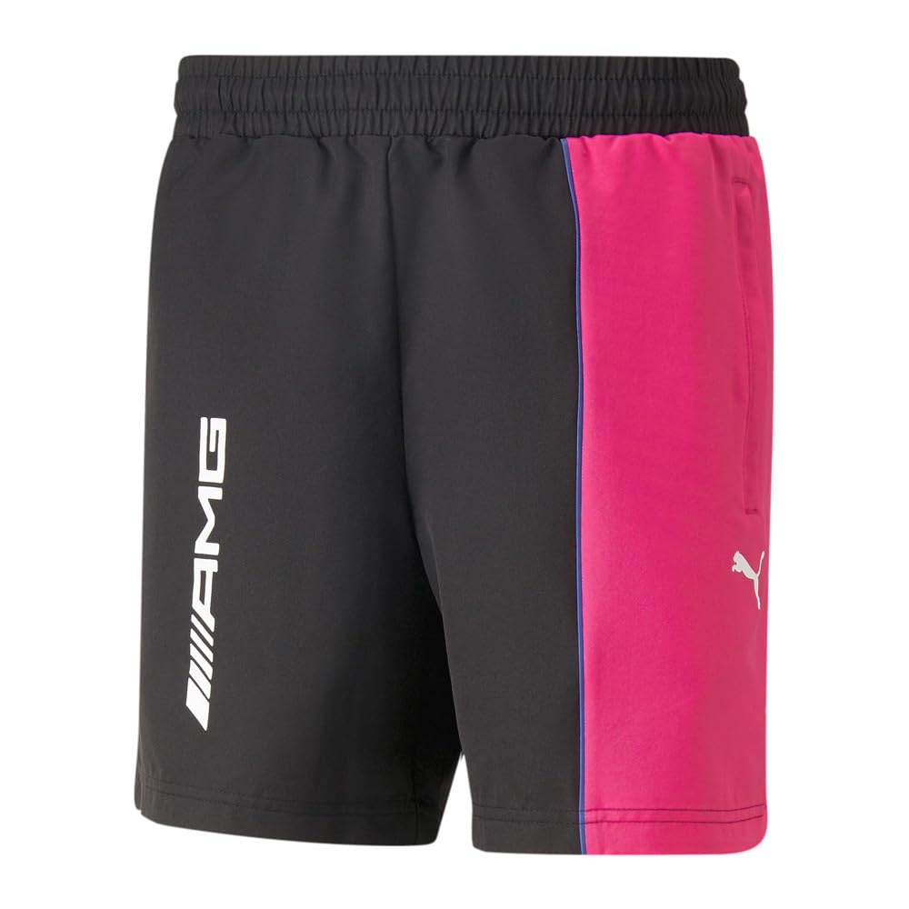 PUMA MERCEDES AMG WOVEN MENS SHORTS BLACK, black, XS
