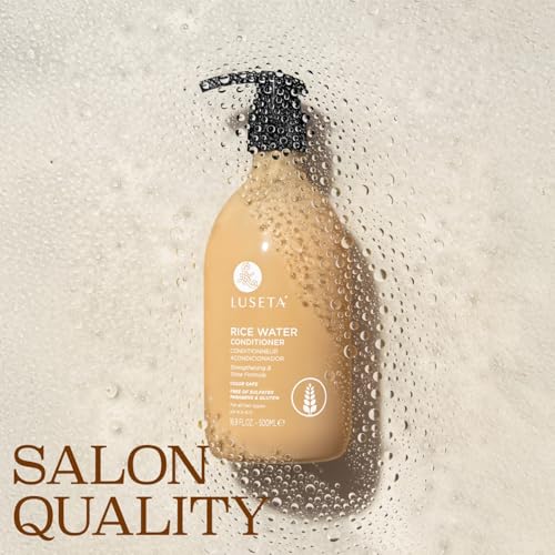 Image of Luseta Rice Water Conditioner, Hydrating Frizz Control for All Hair, 16.9oz | Rice Water Conditioner Helps Smooth Frizz, Support Elasticity and Leave Hair Soft, Shiny and Manageable