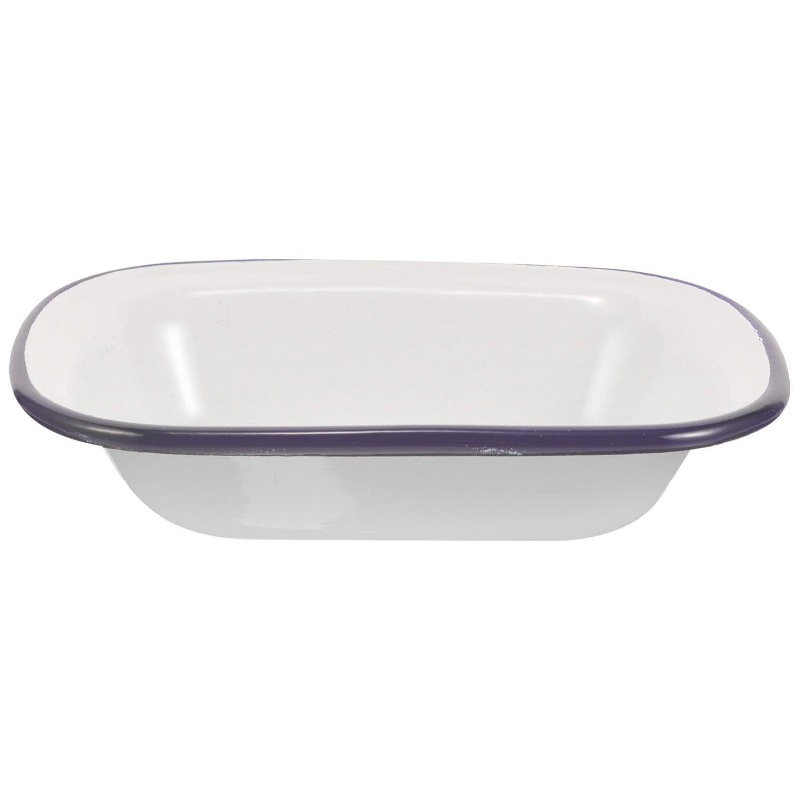 Alipis Enamelware Baking Pan, Roasting Dish for Oven, Enameled Steel Food Storage Container, Ideal for Baking Bread, Lasagna, and Turkey