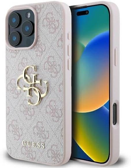 CG Mobile Guess GUHCP16X4GMGPI Pink Phone Case for iPhone 16 Pro Max 6.9'' Hardcase 4G Big Logo
