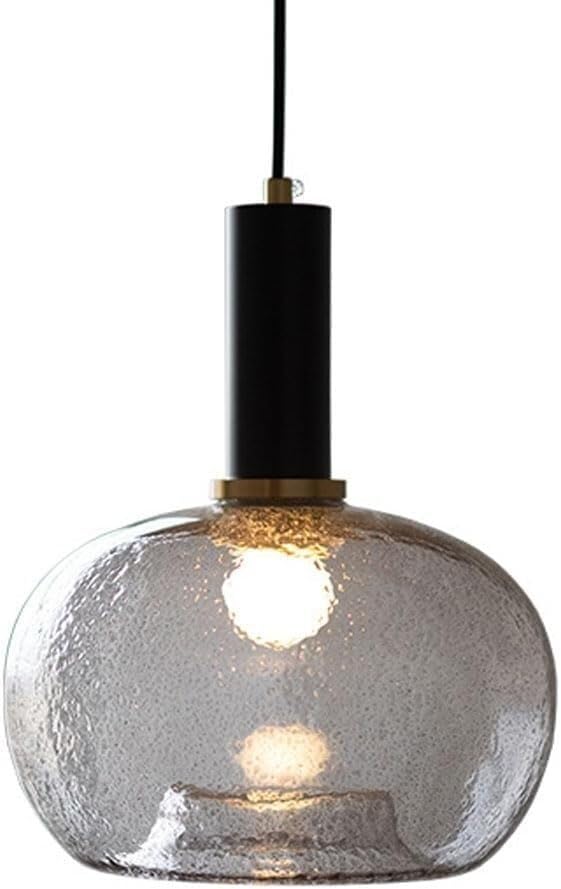 Lustre industriel en verre au design nordique pour une décoration raffinée