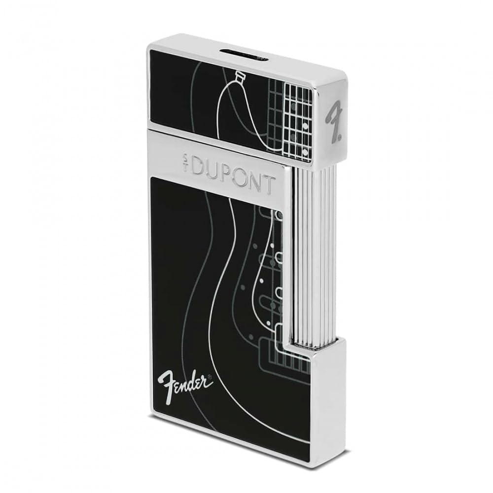 Briquet Slimmy Fender S.T. Dupont fini les briquets fragiles avec ce design chrome