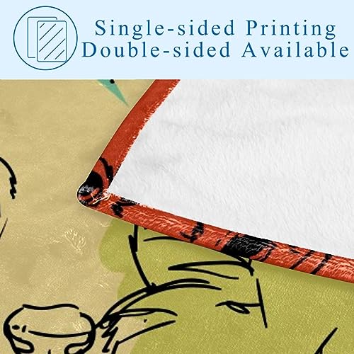 Couverture chaude pour lit camping plage plaid Treeier 150x100