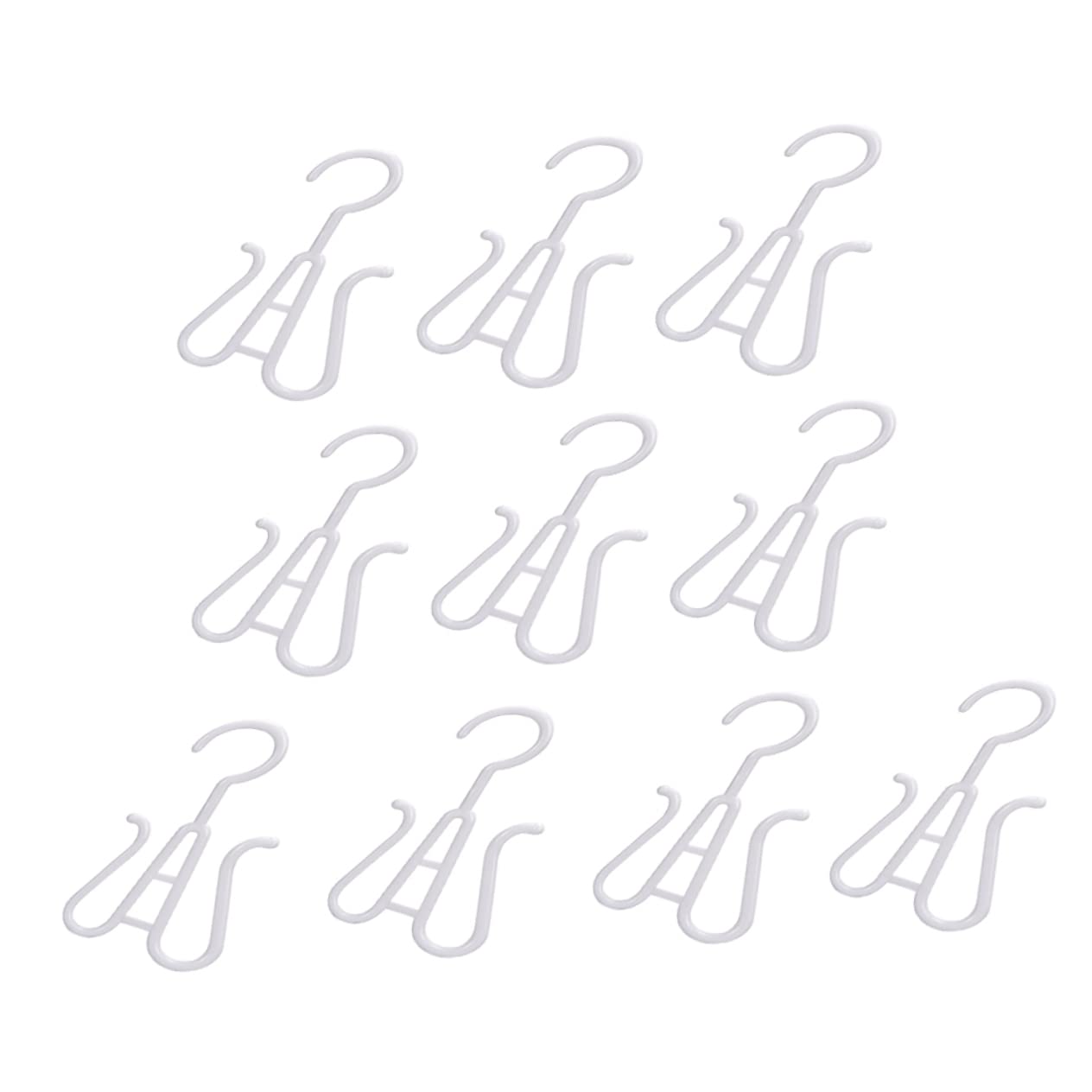 Cabilock 10Pcs Sturdy Plastic Shoes Hanger Shoe Organizers with Strong Load Bearing Capacity for Closet Storage for Sandals and Slippers