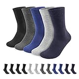 【EINFACHE, WEICHBLEIBENDE FARBEN】Im Gegensatz zu billigen Baumwollsocken Unisex, die nach dem Waschen rau, trocken oder steif werden, hat QINCAO eine Mischung aus Baumwolle, Polyethylen und Elastin hergestellt, mit der Ihre Socken superweich und strahlend bleiben (selbst nach monatelangem, regelmäßigem Waschen und Tragen).