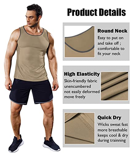 Coofandy Men's Mesh Active Athletic Tech Tank Top - Workout & Training Activewear #TOP4