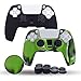Produktbild PS5 Controller-Hülle, Jazane Silikon-Schutzhülle für PlayStation 5 DualSense Controller, rutschfeste Handgriffe, Schutzhülle für PS5 Controller, Pack2 mit 8 Pro Daumengriffen (schwarz CamouGreen)