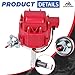 EVERESTWAY Racing Hei Complete Distributor Compatible for AMC Incline 6 Jeep Straight 232, 242, 258 Red Cap and Rotor kit Replacement 65K Coil 6 Cylinder