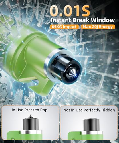 Image of TICARVE 3 Pack Window Breaker Seatbelt Cutter 2-in-1 Emergency Escape Tool Glass Breaker Keychain Essential Car Safety Hammer for Vehicle Emergencies