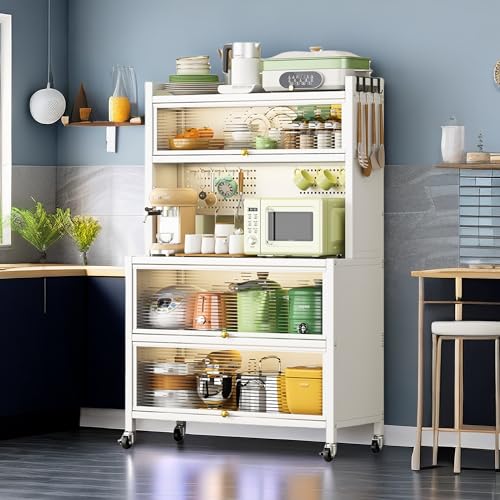 Armoire de cuisine rangement garde-manger autonome 4 étagères