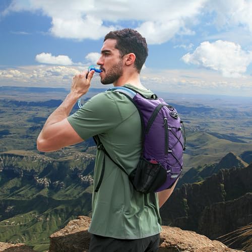 Image of Lightweight Hydration Backpack, Running Backpack with 2L Water Bladder, Hydro Water Daypack for Cycling Hiking Rave for Men Women