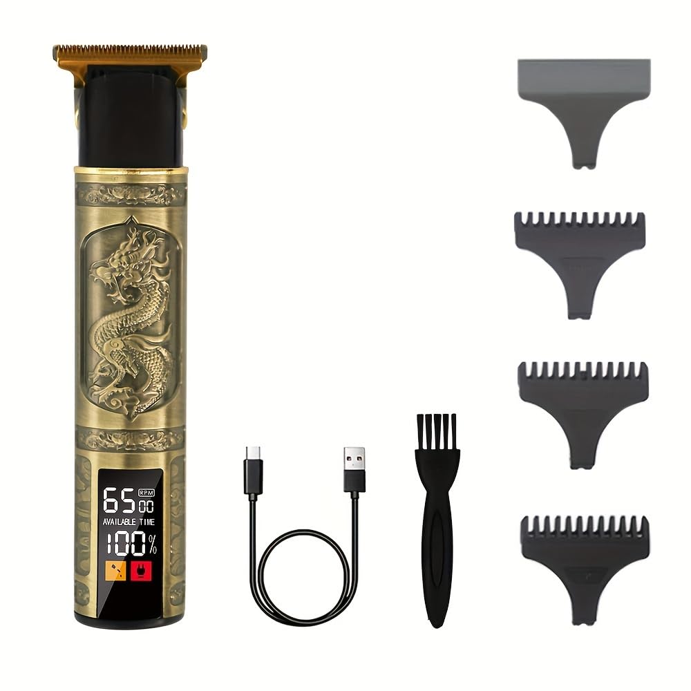 Maquina Cortar pelo hombres Pantalla LED 3 velocidades maquina afeitar hombre cortapelos hombre profesional maquinilla de afeitar, recortadora de barba