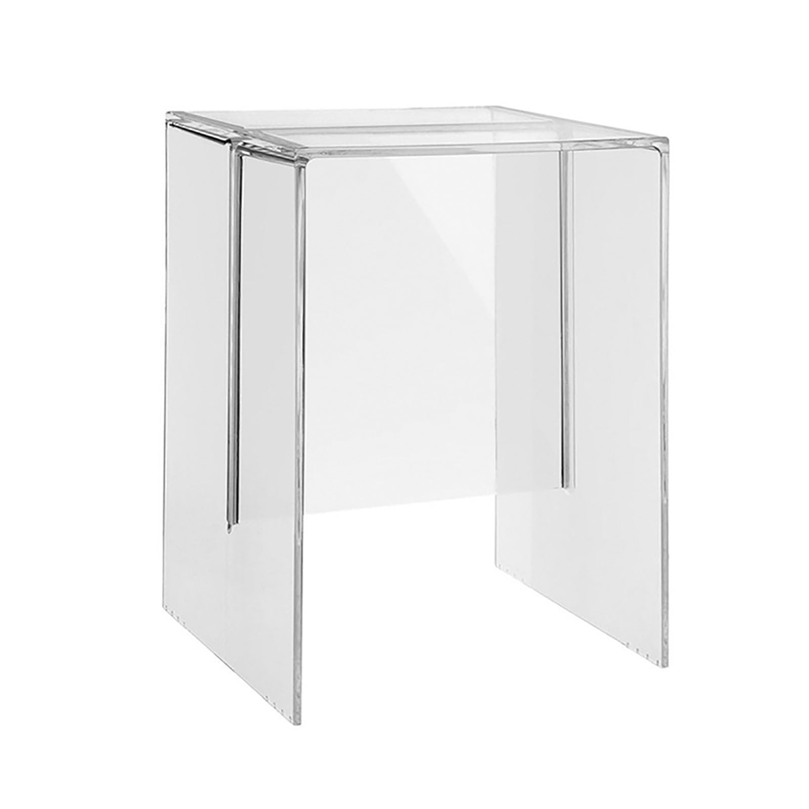 SXZenSpace Clear Acrylic End Table - Modern Multipurpose Side for Living Room, Bedroom & Office Stylish Coffee Table, Nightstand, Accent Stool